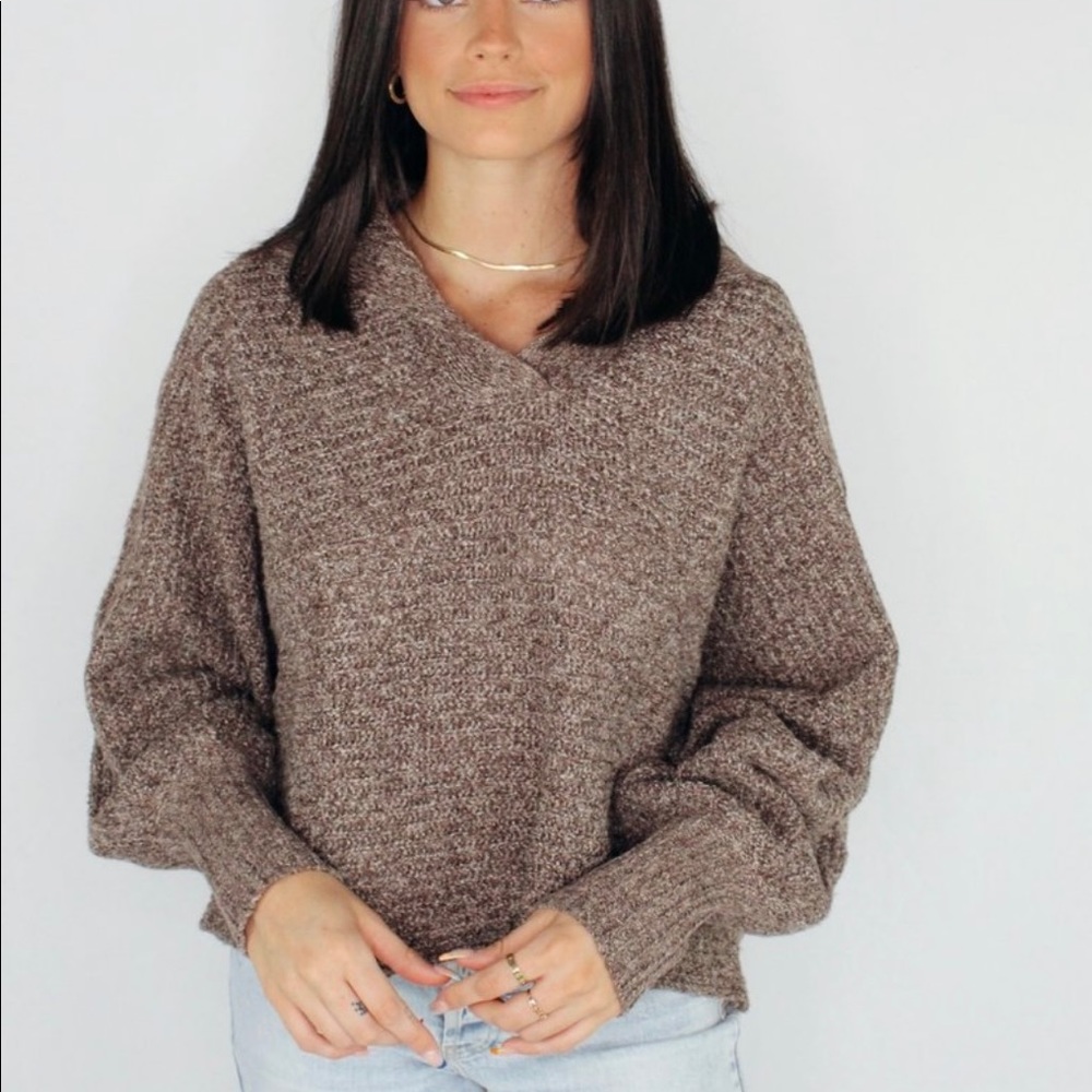 She + Sky Ain't No Collar Back Girl Sweater